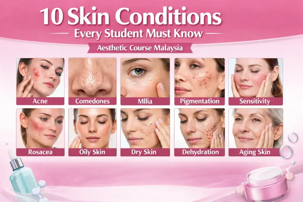 10 Common Skin Conditions Aesthetic Course Malaysia's Students Must Know